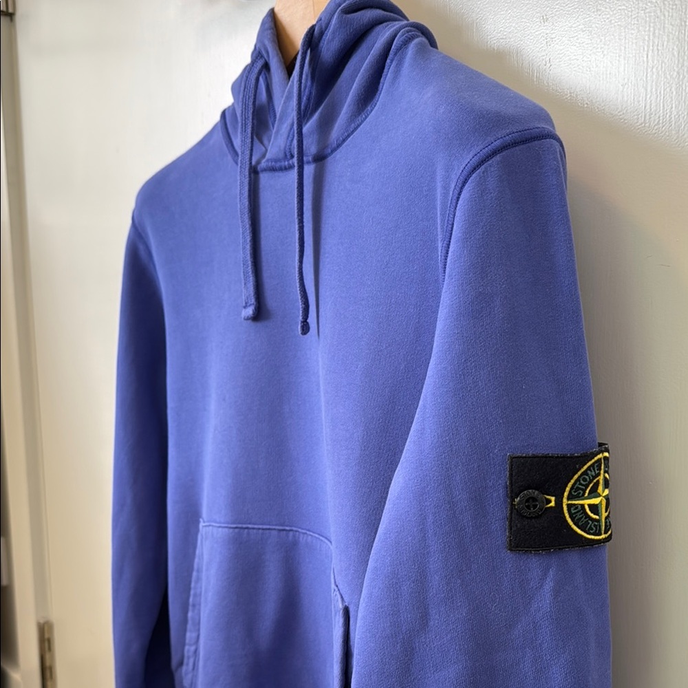 Stone Island Purple Blue Sweatshirt Hoodie - Picture 5 of 8